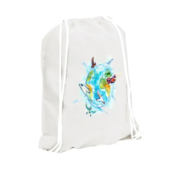  Drawstring bag white