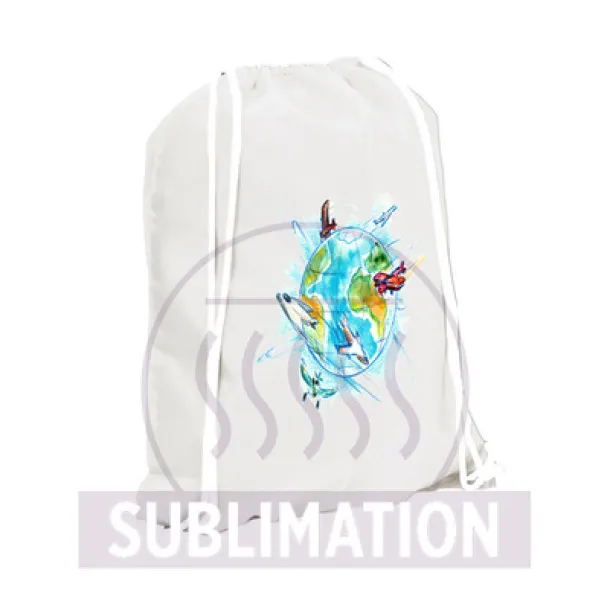  Drawstring bag white