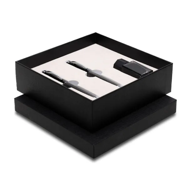 GASSIN gift set with ball and fountain pen and ink Black