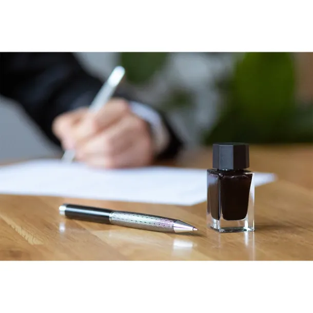 GASSIN gift set with ball and fountain pen and ink Black