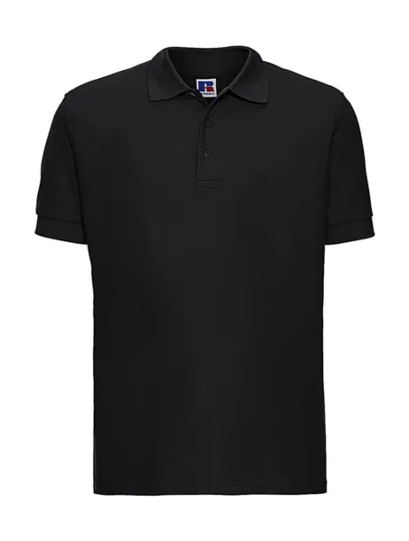  Muška pamučna polo majica, 215 g/m² - Russell  Crna
