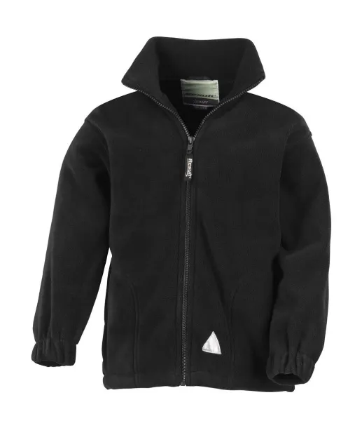  Kids Fleece Jacket - Result Black