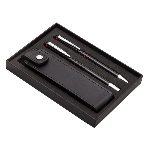 CURITIBA gift set with ball and ceramic pen and case Red