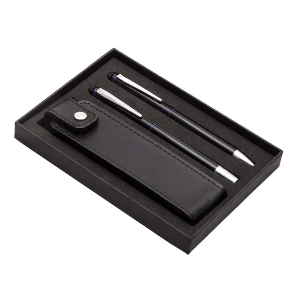 CURITIBA gift set with ball and ceramic pen and case Blue