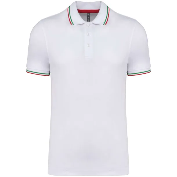  MEN'S SHORT-SLEEVED POLO SHIRT - Kariban Bijela Red