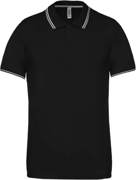  Muška polo majica kratkih rukava, 220 g/m2 - Kariban Crna Light Grey