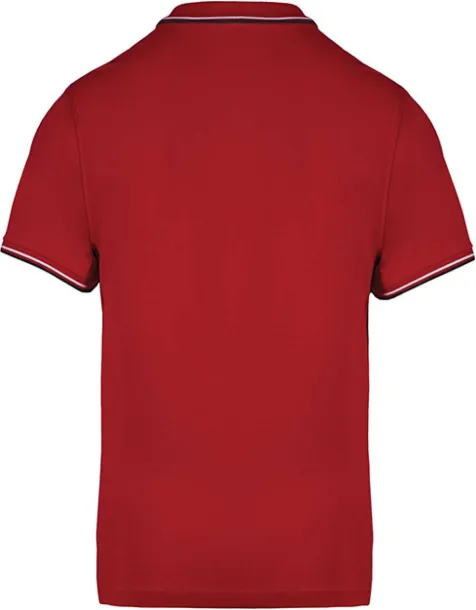  MEN'S SHORT-SLEEVED POLO SHIRT - Kariban Red Navy