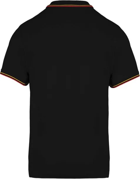  MEN'S SHORT-SLEEVED POLO SHIRT - Kariban Black Red