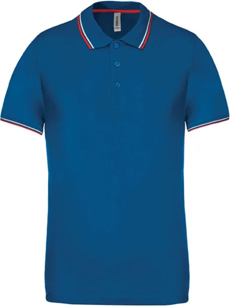  MEN'S SHORT-SLEEVED POLO SHIRT - Kariban Light Royal Blue Red