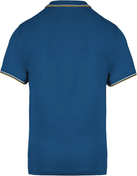  MEN'S SHORT-SLEEVED POLO SHIRT - Kariban Light Royal Blue Yellow