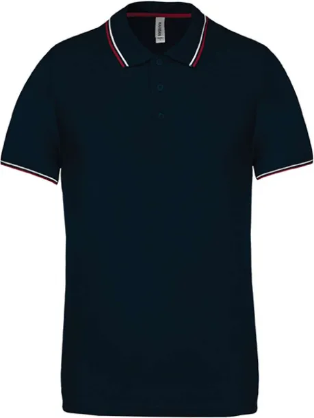  MEN'S SHORT-SLEEVED POLO SHIRT - Kariban Navy Wine