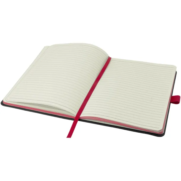 Colour-edge notes s tvrdim koricama, A5 Crna Crvena