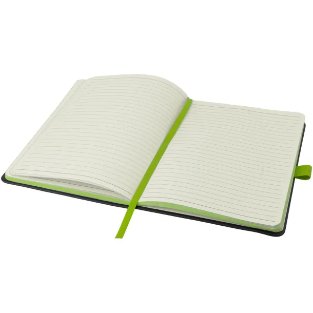 Colour-edge notes s tvrdim koricama, A5 Crna Limeta