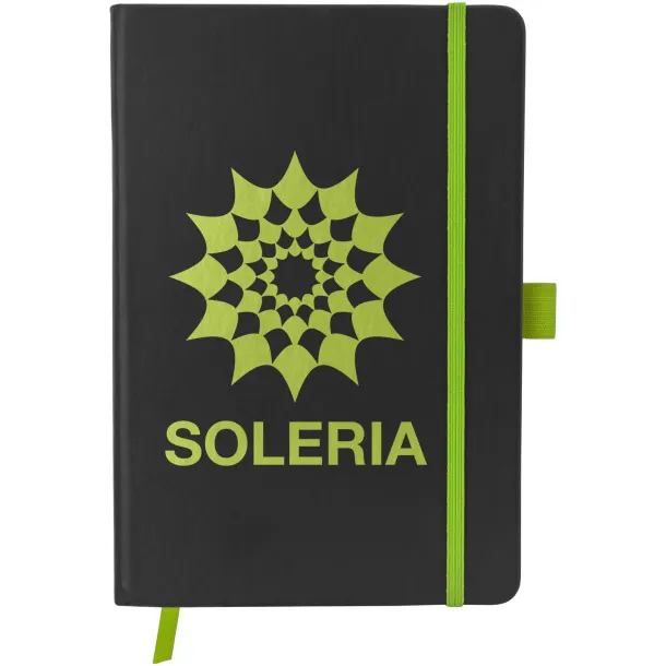 Colour-edge A5 hard cover notebook Crna Lime