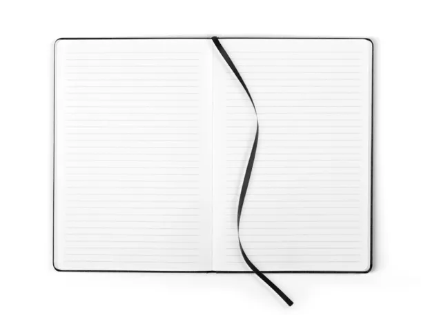 NOTE Notes s elastičnom trakom, A5 Crna