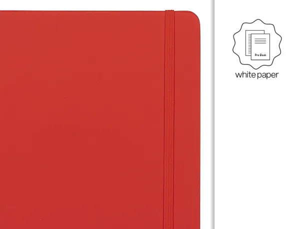 NOTE notebook A 5 with elastic closure Red