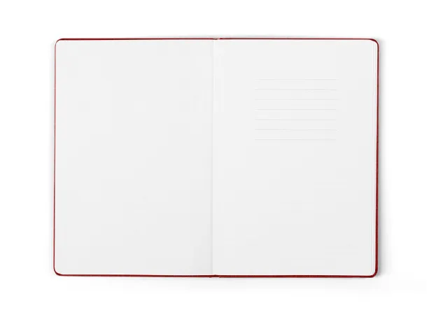 NOTE notebook A 5 with elastic closure Red