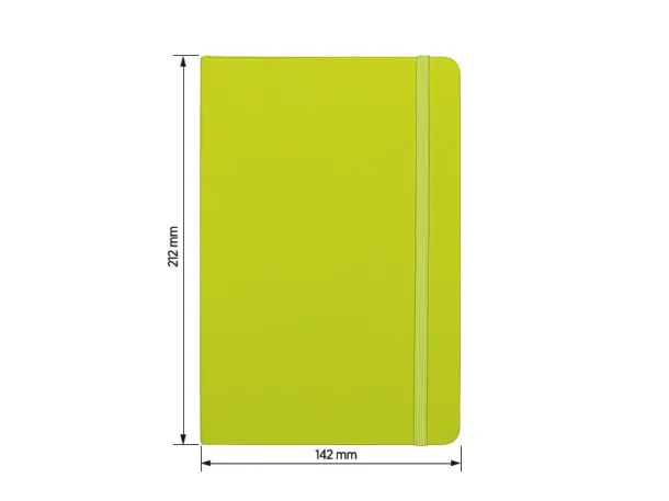 NOTE notebook A 5 with elastic closure Kiwi