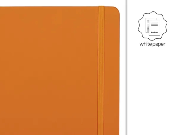 NOTE notebook A 5 with elastic closure Orange