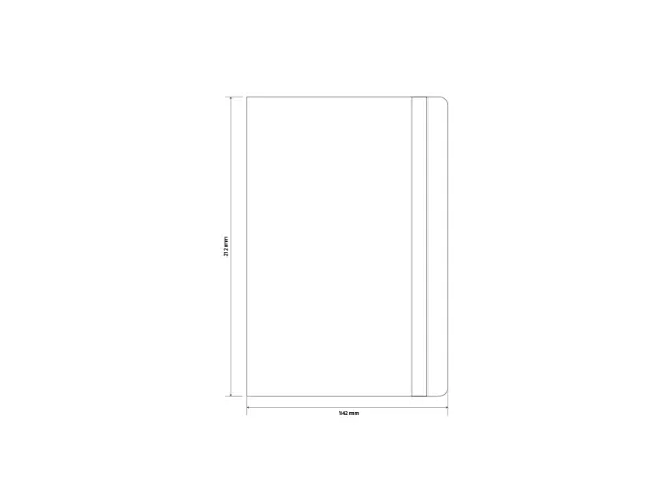 NOTE notebook A 5 with elastic closure White