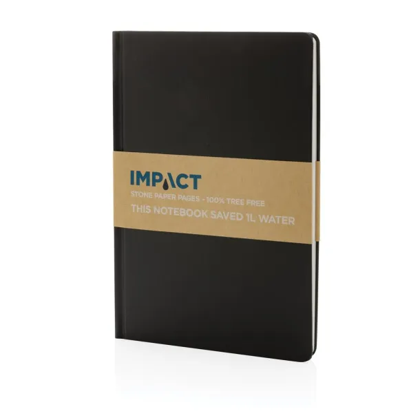  A5 Impact stone paper hardcover notebook - XD Collection Black 