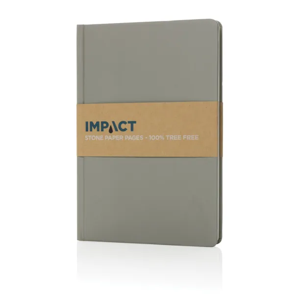  A5 Impact stone paper hardcover notebook - XD Collection Grey 