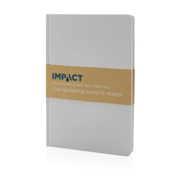  A5 Impact stone paper hardcover notebook - XD Collection White 