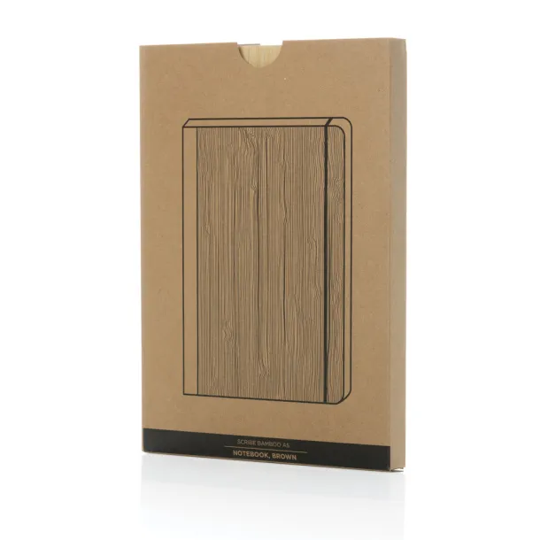  Scribe bamboo A5 Notebook - XD Collection brown 