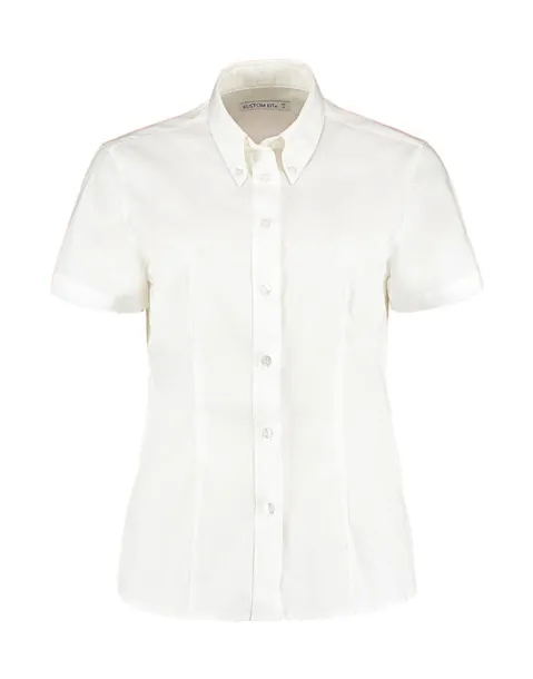  Women's Tailored Fit Premium Oxford Shirt SSL - Kustom Kit Bijela