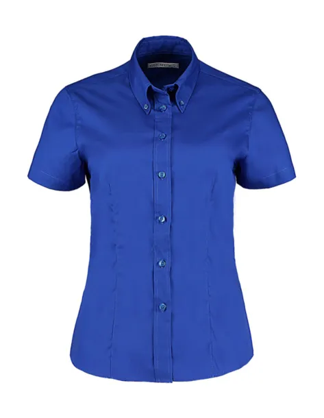  Women's Tailored Fit Premium Oxford Shirt SSL - Kustom Kit Royal