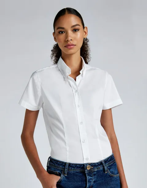  Women's Tailored Fit Premium Oxford Shirt SSL - Kustom Kit