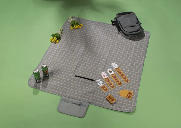 CHECK Picnic blanket Prirodna