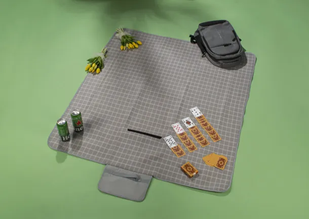 CHECK Picnic blanket Prirodna