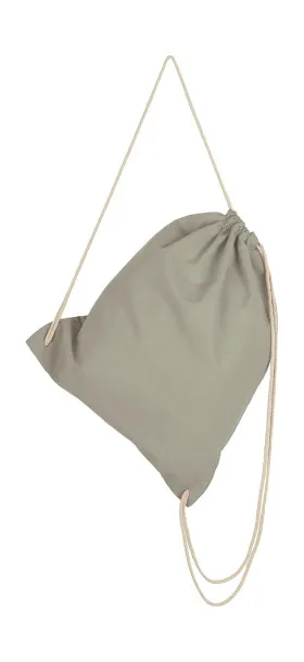  Cotton Drawstring Backpack - SG Accessories - BAGS (Ex JASSZ Bags) Light Grey