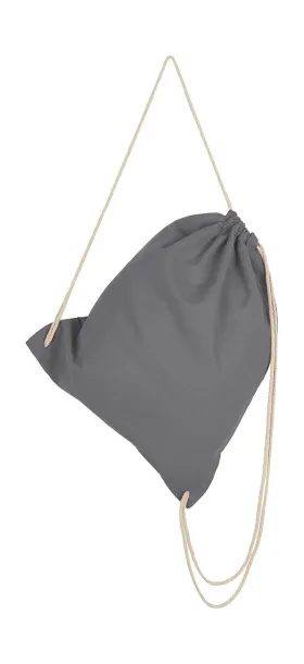  Pamučna torba s vezicama - SG Accessories - BAGS Tamno siva
