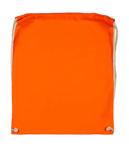  Cotton Drawstring Backpack - SG Accessories - BAGS (Ex JASSZ Bags) Tangerine