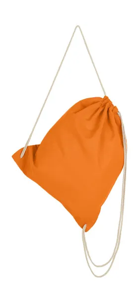  Cotton Drawstring Backpack - SG Accessories - BAGS (Ex JASSZ Bags) Tangerine