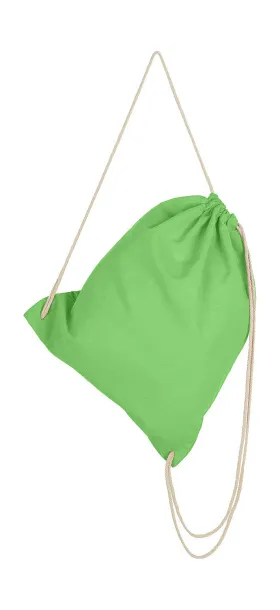  Cotton Drawstring Backpack - SG Accessories - BAGS (Ex JASSZ Bags) Light Green