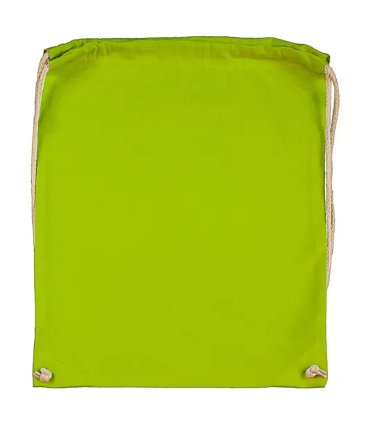  Cotton Drawstring Backpack - SG Accessories - BAGS (Ex JASSZ Bags) Lime