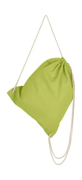  Cotton Drawstring Backpack - SG Accessories - BAGS (Ex JASSZ Bags) Lime