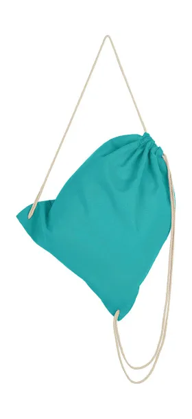  Cotton Drawstring Backpack - SG Accessories - BAGS (Ex JASSZ Bags) Turquoise