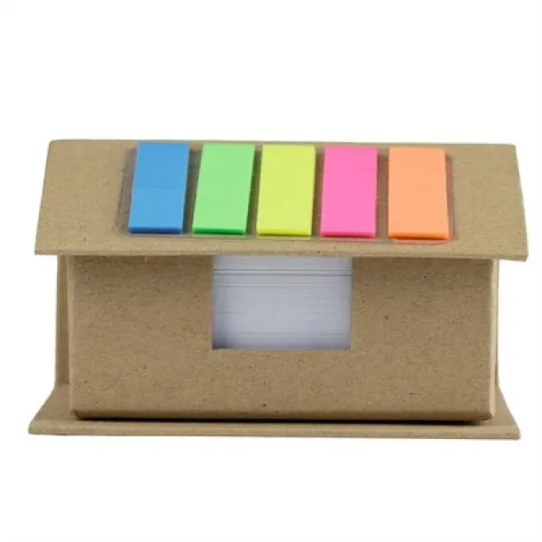  Memo holder "house", notebook, sticky notes neutral