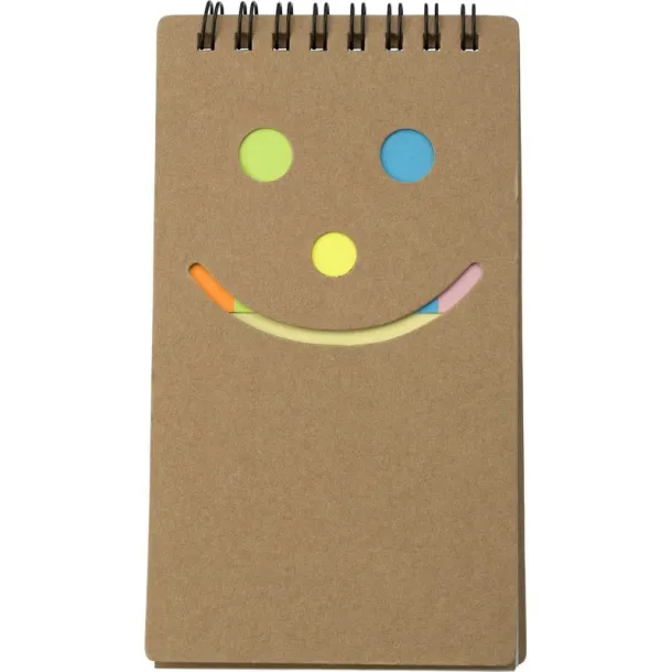  Memo holder, notebook, sticky notes neutral