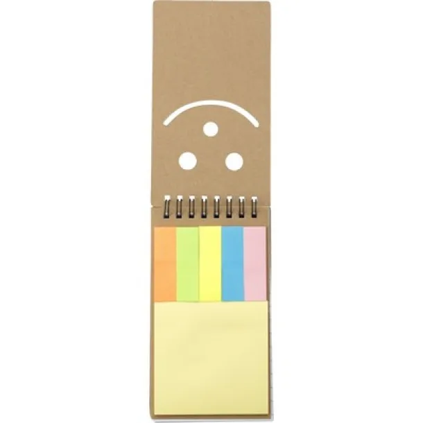  Memo holder, notebook, sticky notes neutral