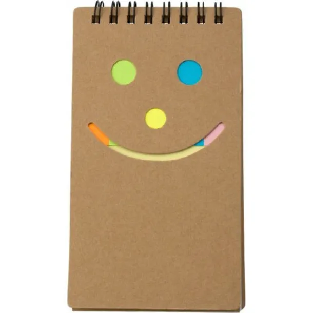  Memo holder, notebook, sticky notes neutral