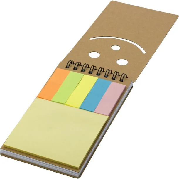  Memo holder, notebook, sticky notes neutral