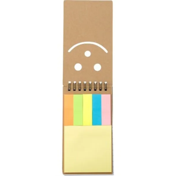  Memo holder, notebook, sticky notes neutral