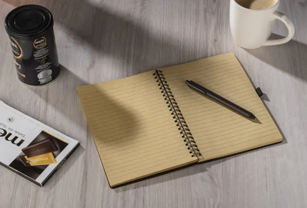 KOPI notes s koricom od kave, A5 Smeđa