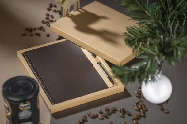 KOPI notes s koricom od kave, A5 Smeđa