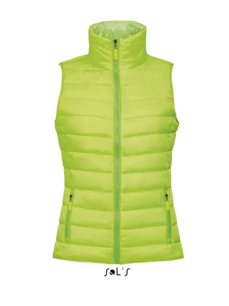 SOL'S WAVE LIGHTWEIGHT WOMEN  BODYWARMER - SOL'S Neon Lime